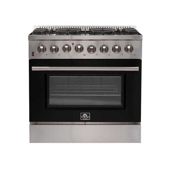 Forno 36″ Galiano Gas Burner / Electric Oven in Stainless Steel 6 Italian Burners FRB, FFSGS6156-36