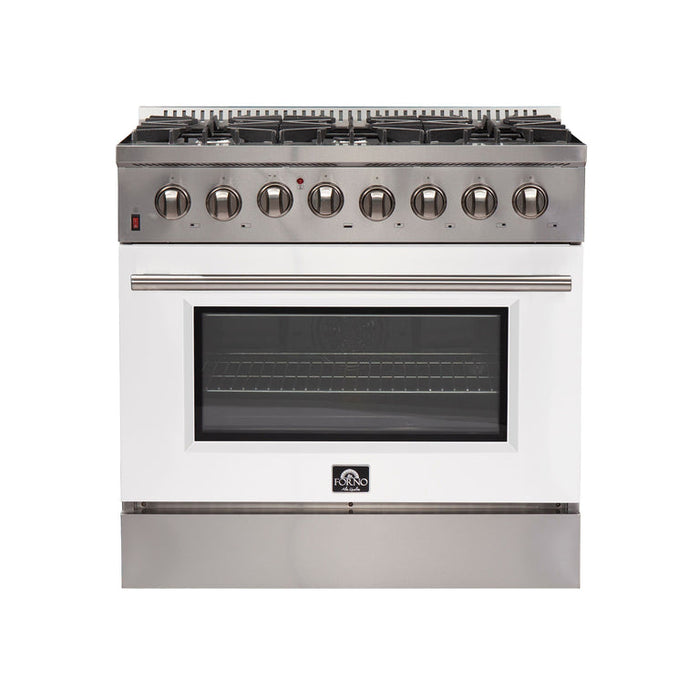 Forno 36″ Galiano Gas Burner / Electric Oven in Stainless Steel 6 Italian Burners FRB, FFSGS6156-36