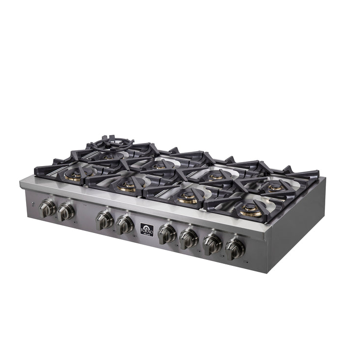 Forno 48" Gas Rangetop With 8 Sealed Burners in Stainless Steel, FCTGS5751-48