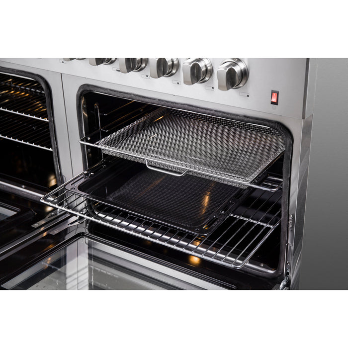 Forno Galiano 60 In. 8.64 cu. ft. Professional Freestanding Dual Fuel Range in Stainless Steel, FFSGS6156-60