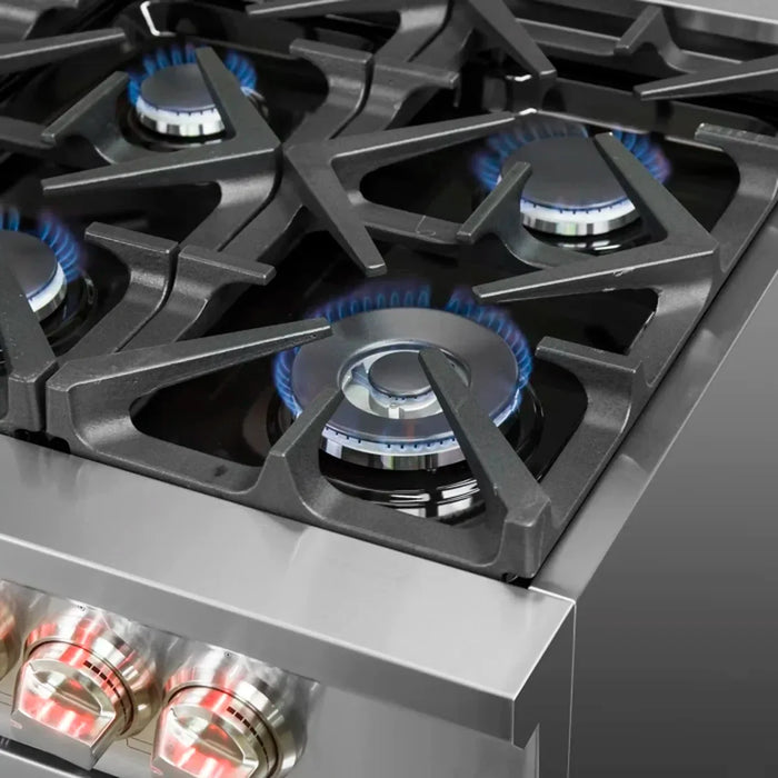 Forno 60″ Freestanding Dual Fuel Range with 10 Burners, FFSGS6125-60