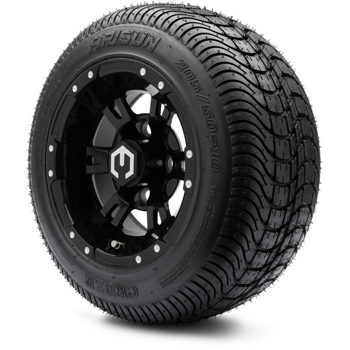 MODZ 10' Ambush Glossy Black - Tire and Wheel Combo