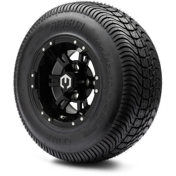 MODZ 10' Ambush Glossy Black - Tire and Wheel Combo