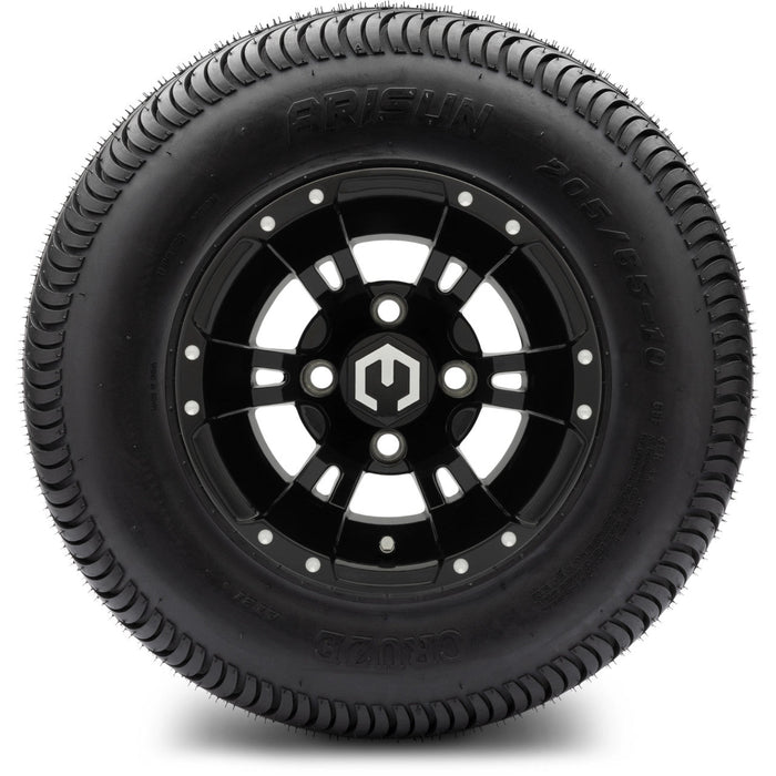 MODZ 10' Ambush Glossy Black - Tire and Wheel Combo