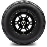 MODZ® 10" Ambush Glossy Black Wheels & Street Tires Combo - Set of 4