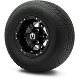 MODZ® 10" Ambush Glossy Black Wheels & Street Tires Combo - Set of 4