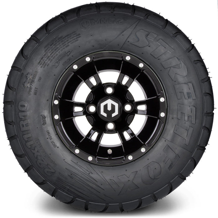 MODZ 10' Ambush Glossy Black - Tire and Wheel Combo