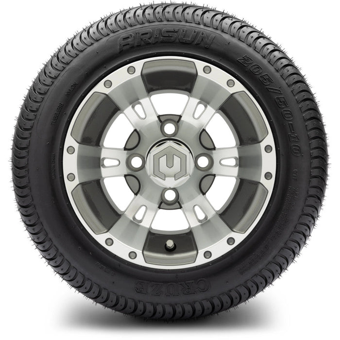 MODZ 10' Ambush Gunmetal - Tire and Wheel Combo
