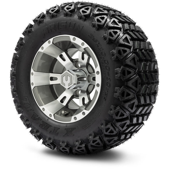MODZ 10' Ambush Gunmetal - Tire and Wheel Combo