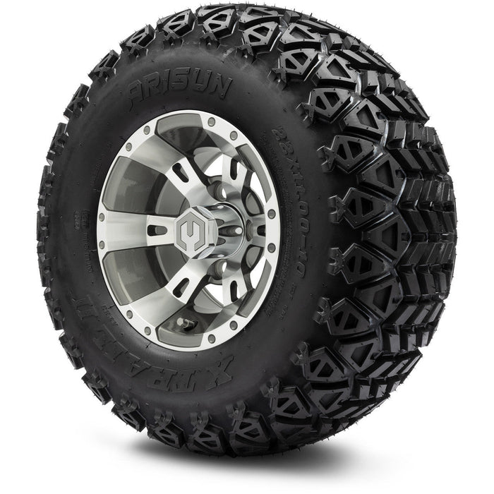 MODZ 10' Ambush Gunmetal - Tire and Wheel Combo