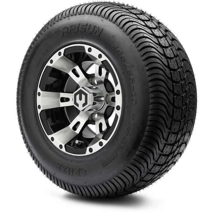 MODZ 10' Ambush Machined Black - Tire and Wheel Combo