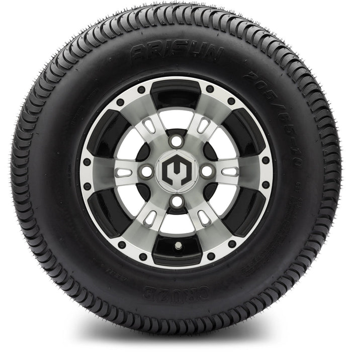 MODZ 10' Ambush Machined Black - Tire and Wheel Combo