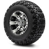 MODZ® 10" Ambush Machined Black Wheels & Off-Road Tires Combo
