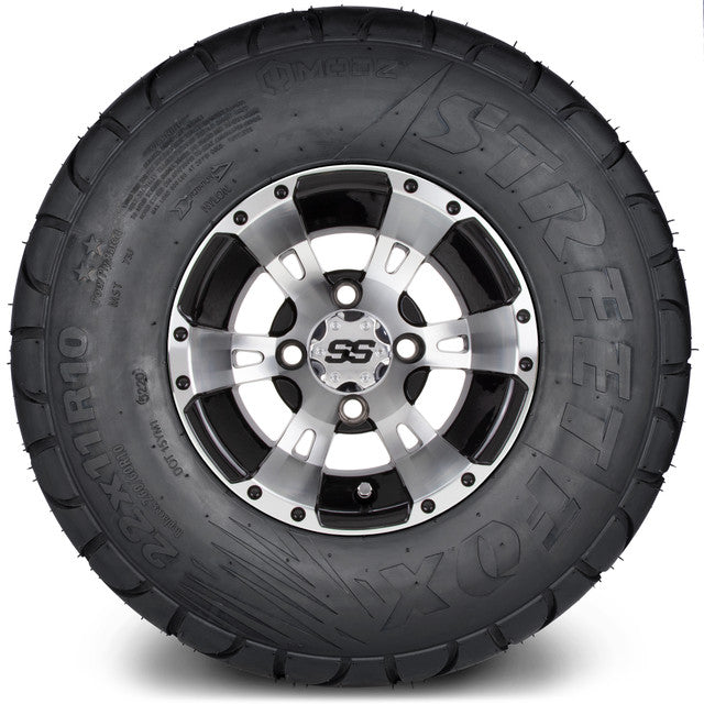 MODZ 10' Ambush Machined Black - Tire and Wheel Combo