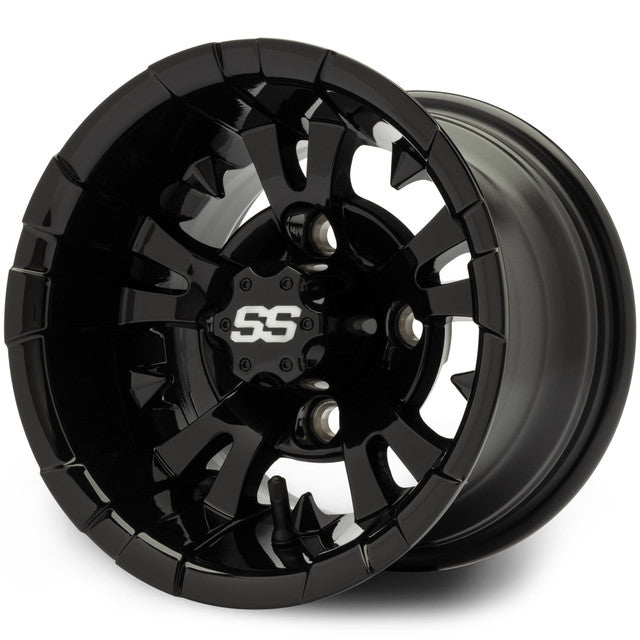 MODZ 10' Vampire Glossy Black - Tire and Wheel Combo
