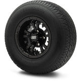 MODZ® 10" Vampire Glossy Black Wheels & Street Tires Combo
