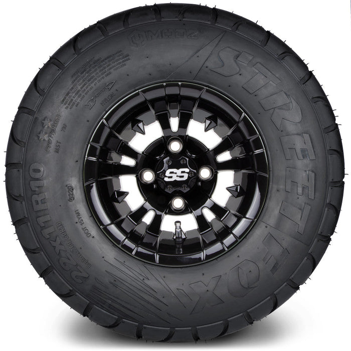 MODZ 10' Vampire Glossy Black - Tire and Wheel Combo