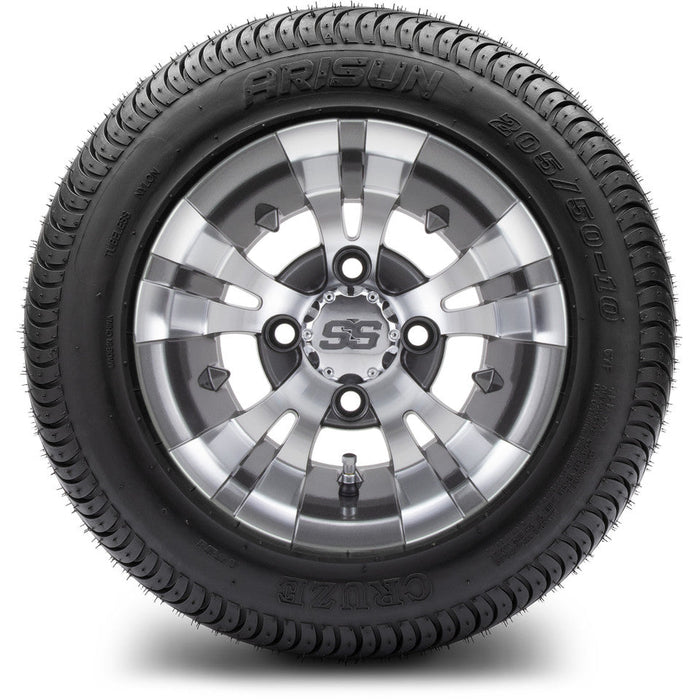 MODZ 10' Vampire Gunmetal - Tire and Wheel Combo