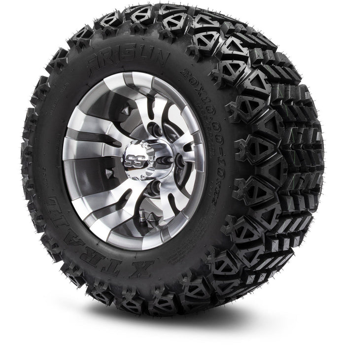 MODZ 10' Vampire Gunmetal - Tire and Wheel Combo