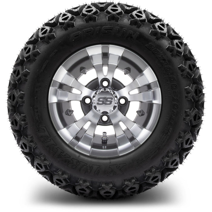 MODZ 10' Vampire Gunmetal - Tire and Wheel Combo