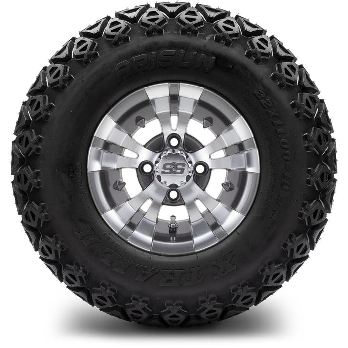 MODZ 10' Vampire Gunmetal - Tire and Wheel Combo