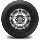 MODZ® 10" Vampire Gunmetal Wheels & Street Tires Combo