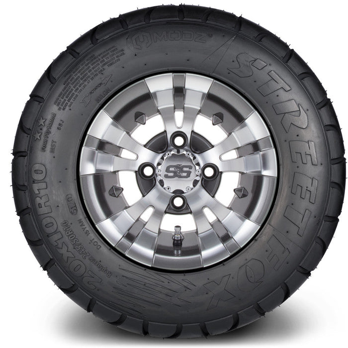 MODZ 10' Vampire Gunmetal - Tire and Wheel Combo