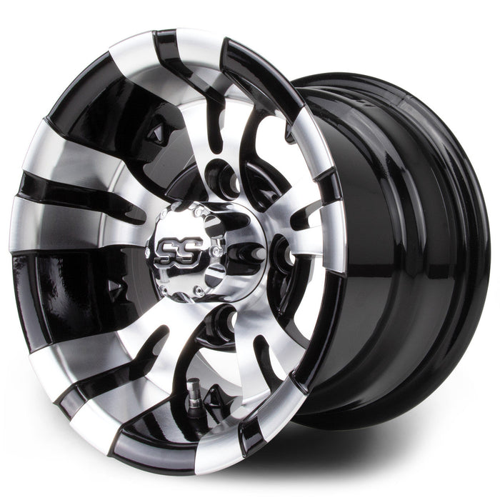 MODZ 10' Vampire Machined Black - Tire and Wheel Combo
