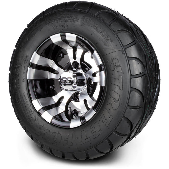 MODZ 10' Vampire Machined Black - Tire and Wheel Combo