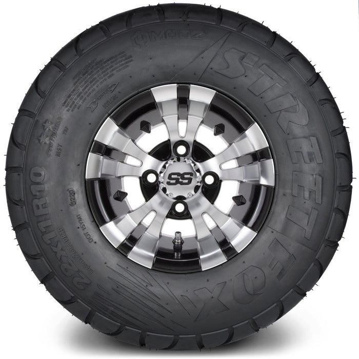 MODZ 10' Vampire Machined Black - Tire and Wheel Combo