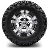 MODZ® 10" Vampire Machined Black Wheels & Off-Road Tires Combo