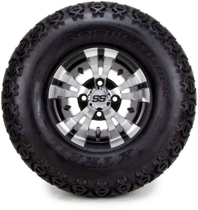 MODZ 10' Vampire Machined Black - Tire and Wheel Combo