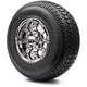 MODZ 10" Tempest Chrome Wheels & Street Tires Combo