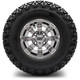 MODZ 10" Tempest Chrome Wheels & Off-Road Tires Combo