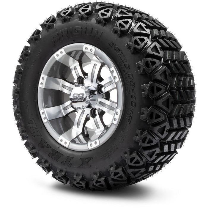 MODZ 10' Tempest Gunmetal - Tire and Wheel Combo