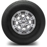 MODZ® 10" Tempest Gunmetal Wheels & Street Tires Combo