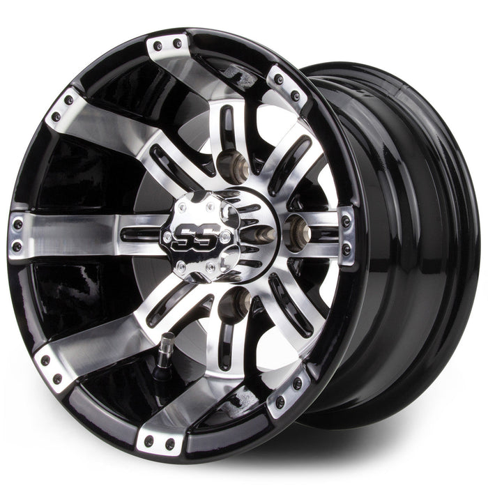 MODZ 10' Tempest Machined Black - Tire and Wheel Combo