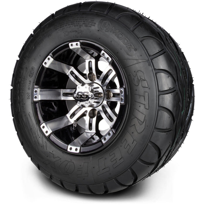 MODZ 10' Tempest Machined Black - Tire and Wheel Combo