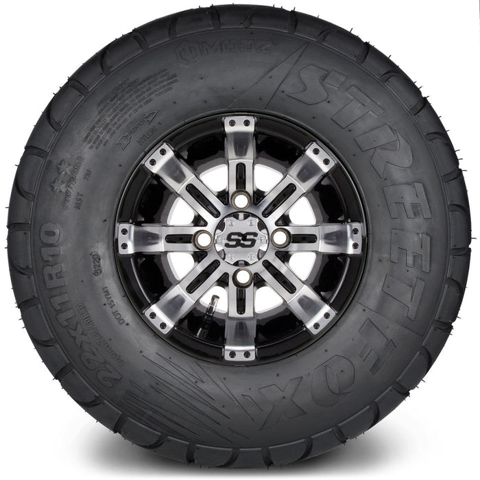 MODZ 10' Tempest Machined Black - Tire and Wheel Combo