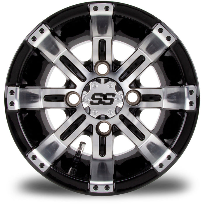 MODZ 10' Tempest Machined Black - Tire and Wheel Combo