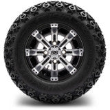 MODZ® 10" Tempest Machined Black Wheels & Off-Road Tires Combo