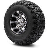 MODZ® 10" Tempest Machined Black Wheels & Off-Road Tires Combo