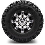 MODZ® 10" Tempest Machined Black Wheels & Off-Road Tires Combo