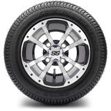 MODZ® 10" Storm Trooper Machined Black Wheels & Street Tires Combo