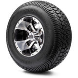 MODZ® 10" Storm Trooper Machined Black Wheels & Street Tires Combo