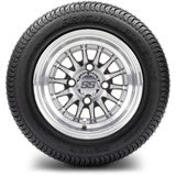 MODZ® 10" Medusa Machined Black Wheels & Street Tires Combo