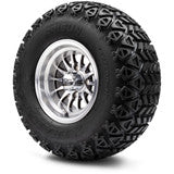MODZ® 10" Medusa Machined Black Wheels & Off-Road Tires Combo
