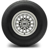 MODZ® 10" Medusa Machined Black Wheels & Street Tires Combo