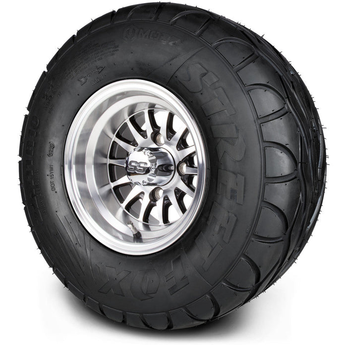MODZ 10' Medusa Machined Black - LowPro Tire and Wheel Combo