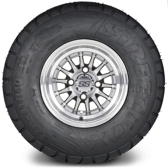 MODZ 10' Medusa Machined Black - LowPro Tire and Wheel Combo